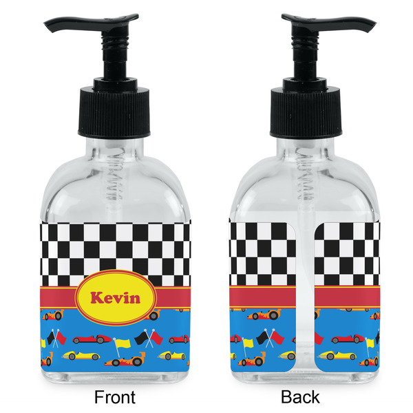Racing Car Glass Soap/Lotion Dispenser - Approval