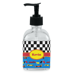 Racing Car Glass Soap & Lotion Bottle - Single Bottle (Personalized)