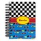Racing Car Spiral Notebook - 5x7 w/ Name or Text