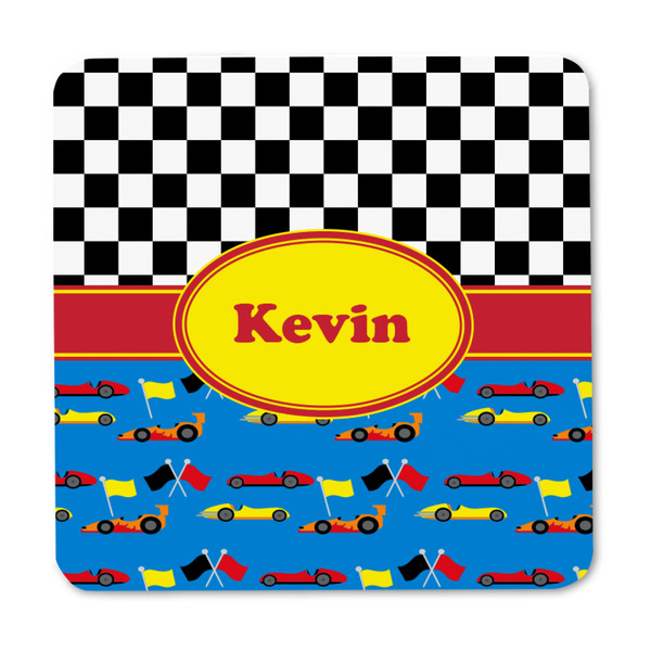 Racing Car Square Fridge Magnet - FRONT
