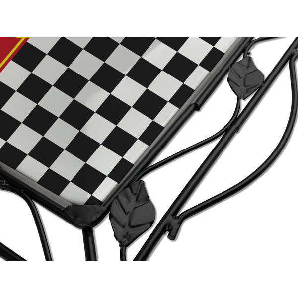 Racing Car Square Trivet - Detail