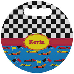 Racing Car Stadium Cushion (Round) (Personalized)