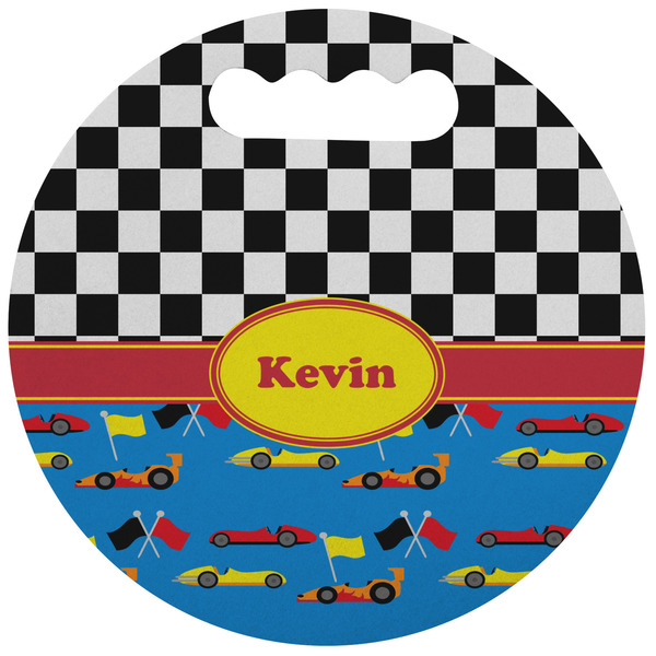 Custom Racing Car Stadium Cushion (Round) (Personalized)