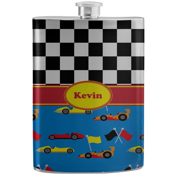 Custom Racing Car Stainless Steel Flask (Personalized)