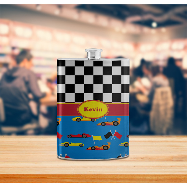 Racing Car Stainless Steel Flask - LIFESTYLE 2