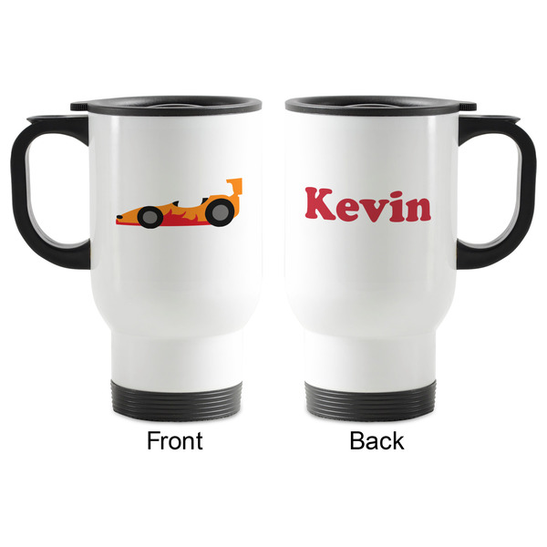 Racing Car Stainless Steel Travel Mug with Handle - Apvl