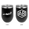 Racing Car Stainless Wine Tumblers - Black - Double Sided - Approval