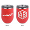 Racing Car Stainless Wine Tumblers - Coral - Double Sided - Approval