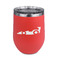 Racing Car Stainless Wine Tumblers - Coral - Double Sided - Front