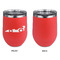 Racing Car Stainless Wine Tumblers - Coral - Single Sided - Approval