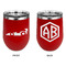 Racing Car Stainless Wine Tumblers - Red - Double Sided - Approval