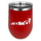 Racing Car Stainless Wine Tumblers - Red - Double Sided - Front