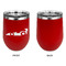 Racing Car Stainless Wine Tumblers - Red - Single Sided - Approval