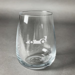 Racing Car Stemless Wine Glass - Engraved