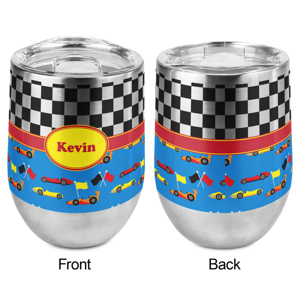 Racing Car Stemless Wine Tumbler - Full Print - Approval