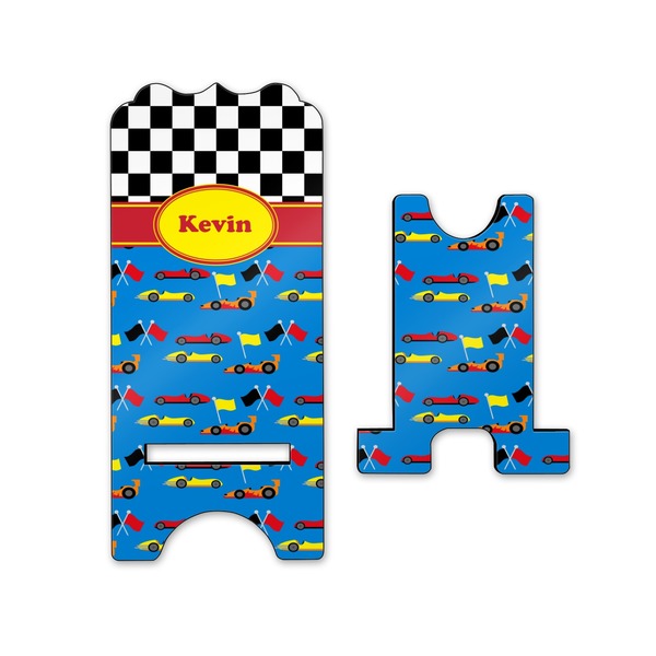 Racing Car Stylized Phone Stand - Front & Back - Small