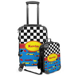 Racing Car Kids 2-Piece Luggage Set - Suitcase & Backpack (Personalized)