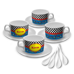 Racing Car Tea Cup - Set of 4 (Personalized)