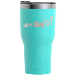Racing Car RTIC Tumbler - Teal - Engraved Front (Personalized)