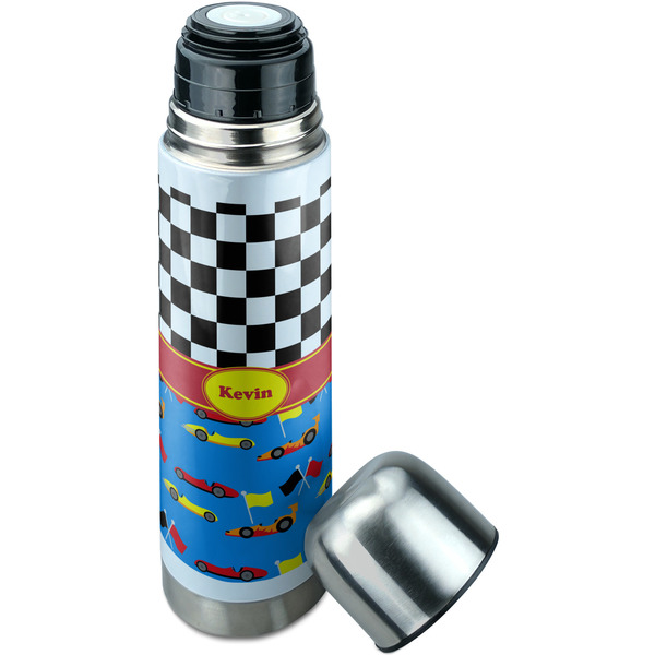 Racing Car Thermos - Lid Off