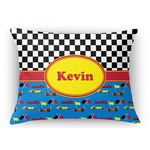 Racing Car Rectangular Throw Pillow Case (Personalized)