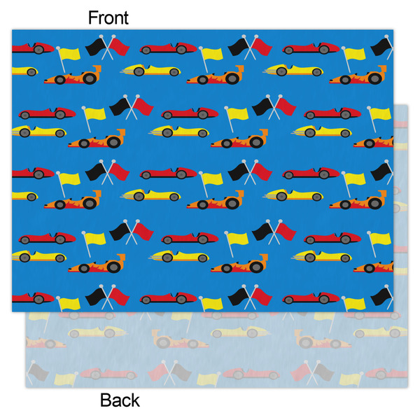 Racing Car Tissue Paper - Heavyweight - Large - Front & Back