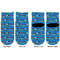 Racing Car Toddler Ankle Socks - Double Pair - Front and Back - Apvl