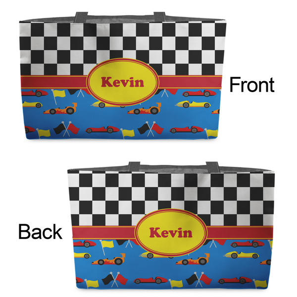 Racing Car Tote w/Black Handles - Front & Back Views