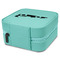 Racing Car Travel Jewelry Boxes - Leather - Teal - View from Rear