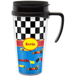 Racing Car Acrylic Travel Mug with Handle (Personalized)
