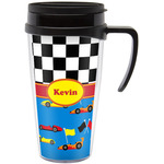 Racing Car Acrylic Travel Mug with Handle (Personalized)