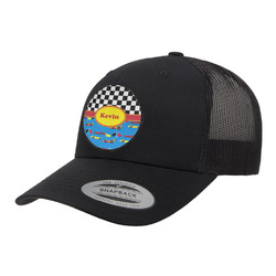 Racing Car Trucker Hat - Black (Personalized)
