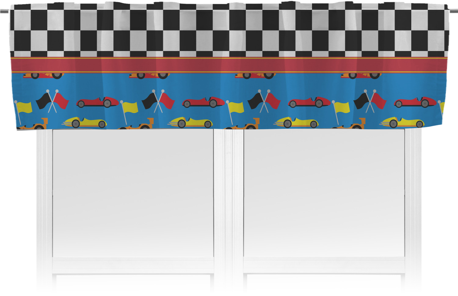 Racing Car Valance (Personalized) YouCustomizeIt
