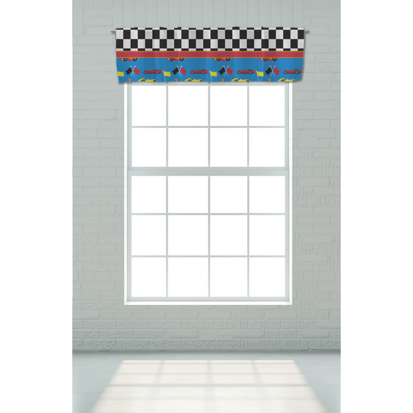 Racing Car Valance - On window