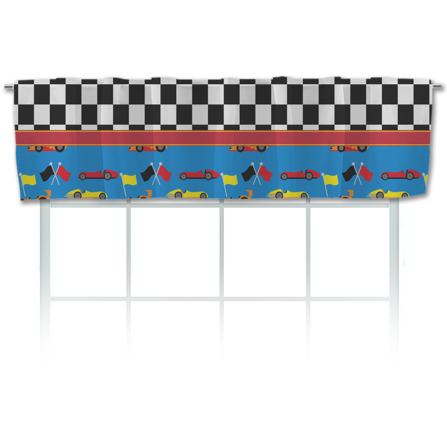 Racing Car Valance (Personalized) YouCustomizeIt