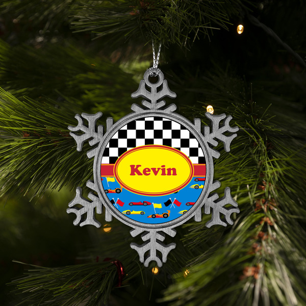 Racing Car Vintage Snowflake - (LIFESTYLE)
