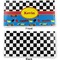 Racing Car Vinyl Check Book Cover - Front and Back