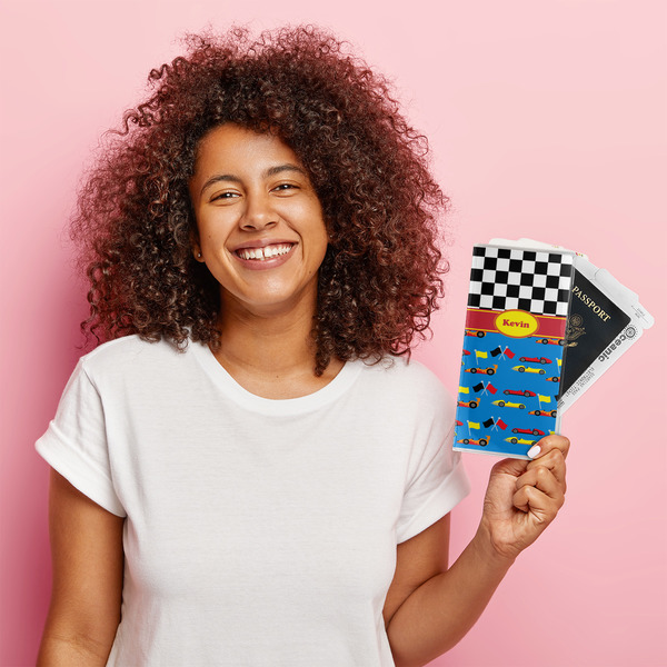 Racing Car Vinyl Document Holder - LIFESTYLE