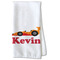 Racing Car Kitchen Towel - Waffle Weave - Partial Print (Personalized)
