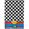 Racing Car Waffle Weave Towel - Full Color Print - Approval Image