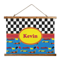 Racing Car Wall Hanging Tapestry - Wide (Personalized)