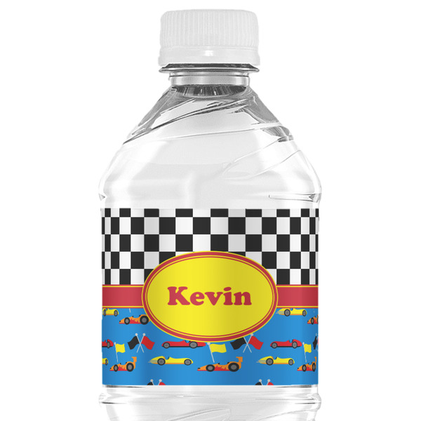 Custom Racing Car Water Bottle Labels (Personalized)
