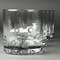 Racing Car Whiskey Glasses Set of 4 - Engraved Front