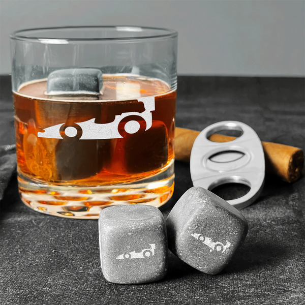 Racing Car Whiskey Stones - Set of 3 - In Context