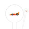 Racing Car Round Plastic Food Picks