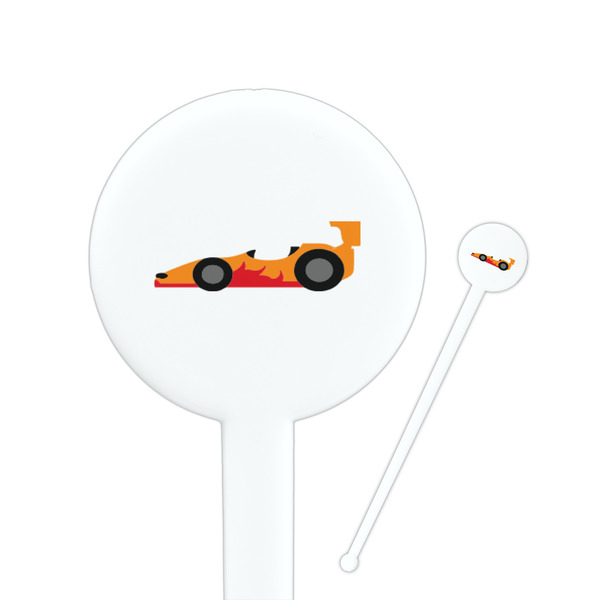 Custom Racing Car Round Plastic Stir Sticks