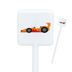Racing Car Square Plastic Stir Sticks