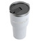 Racing Car White RTIC Tumbler - (Above Angle View)