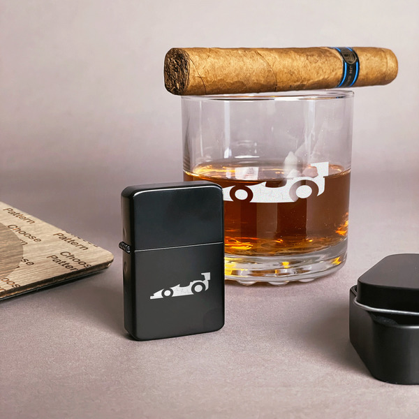 Racing Car Windproof Lighters - Black - In Context