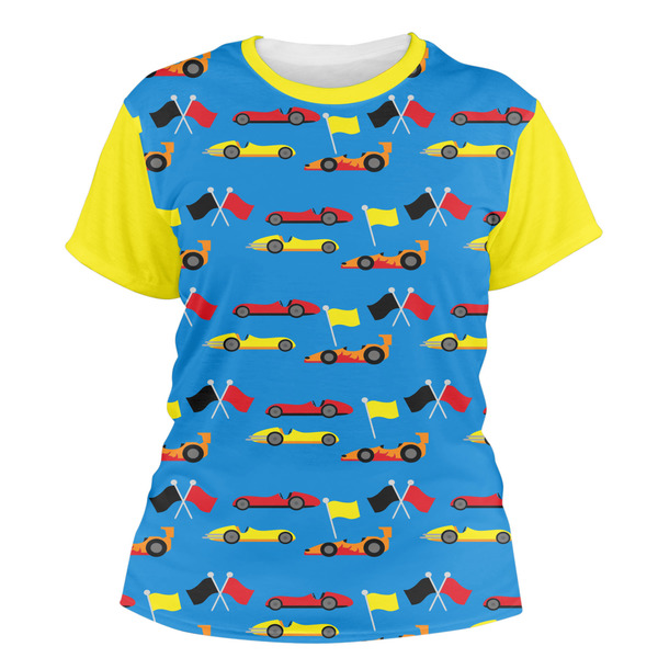 Custom Racing Car Women's Crew T-Shirt - X Small